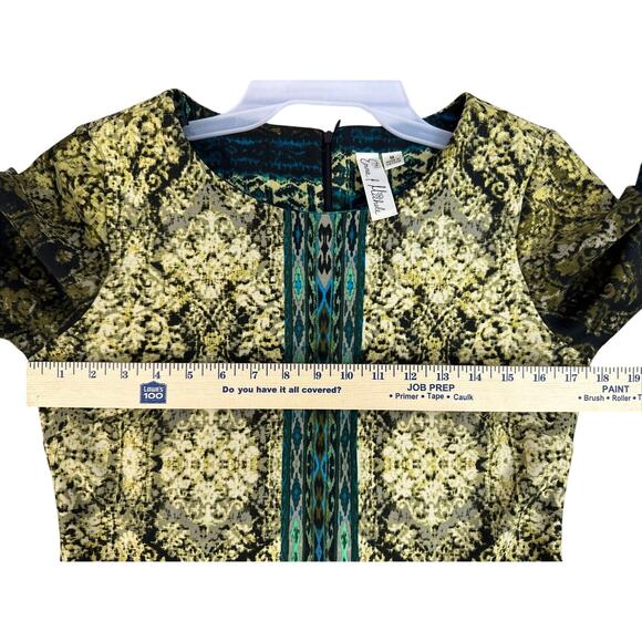 Emma and Michele Womens Multicolor 3/4 Sleeve Dress size Medium - Picture 7 of 11